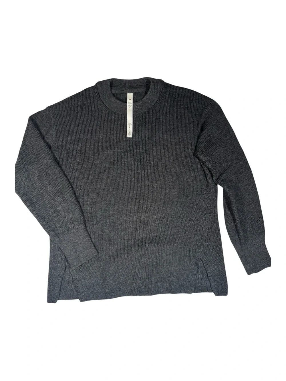 Lululemon Merino Wool Blend Ribbed Crewneck Sweater Woman Size 4 Gorpcore